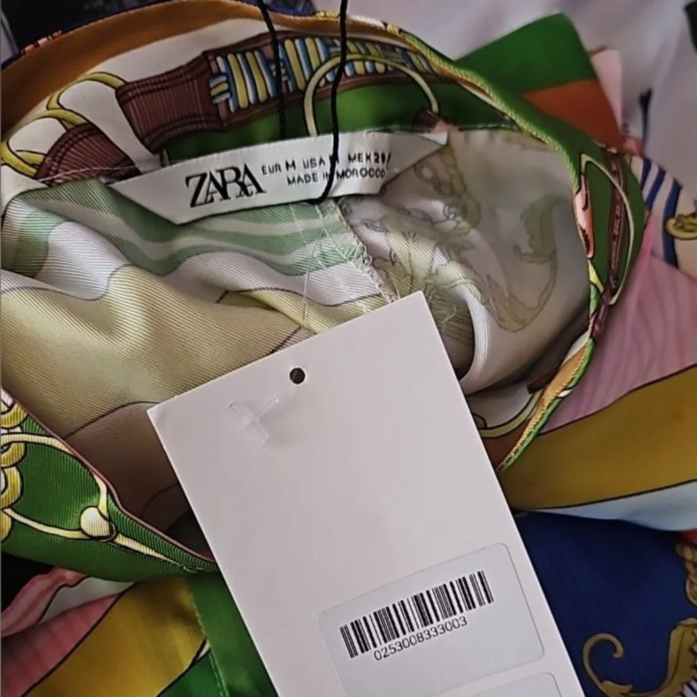 ZARA PRINTED MINI DRESS Medium - Picture 11 of 13